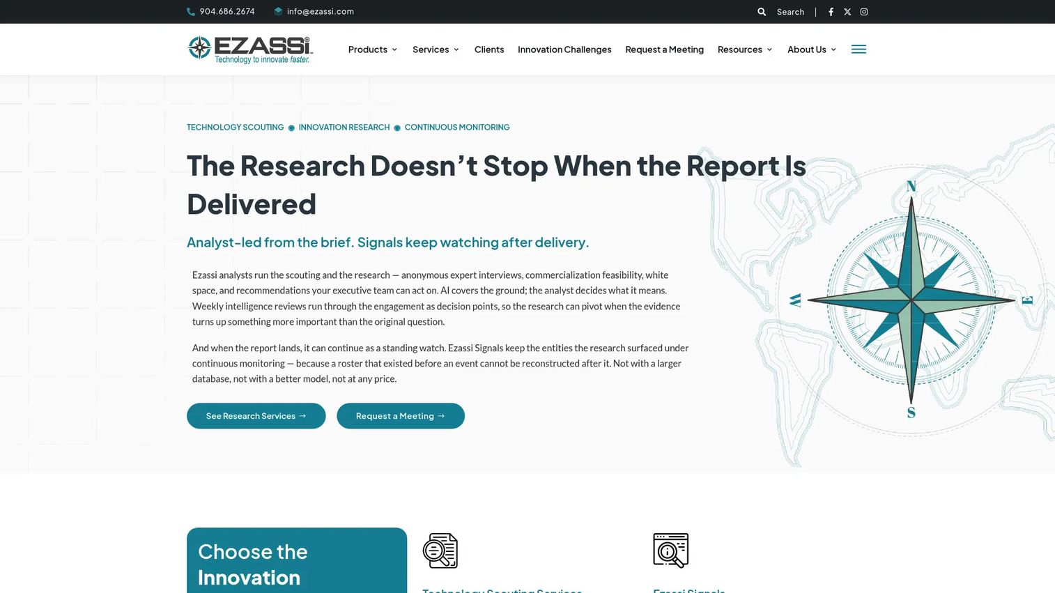 Ezassi technology scouting report with provider evaluation and implementation roadmap.