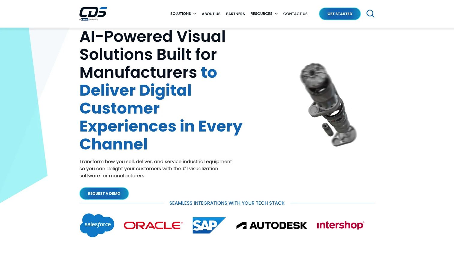 CDS Visual 3D visualization interface for spare parts and industrial equipment