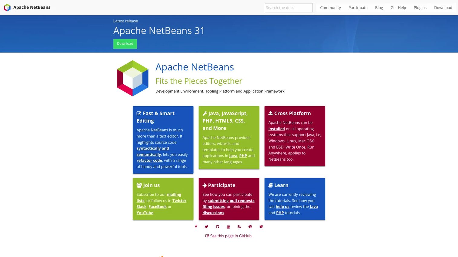 Apache NetBeans showing a Java project, editor, and project navigator