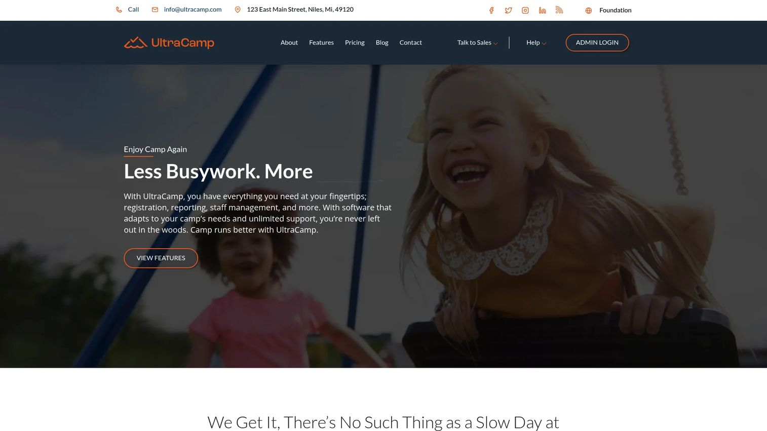 UltraCamp online registration and communications software for camps