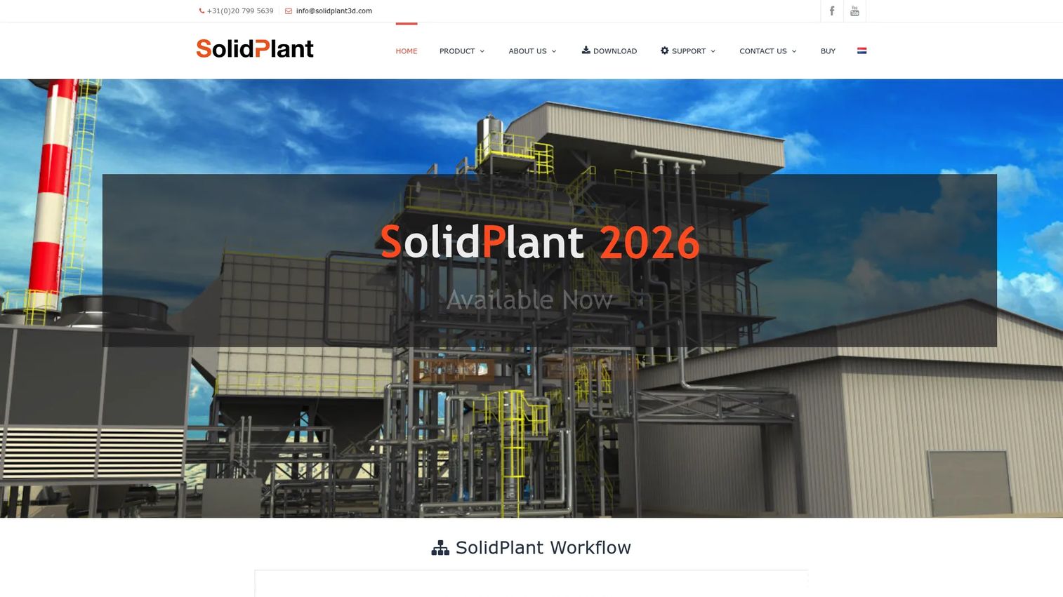 SolidPlant 3D piping layout and equipment model in SolidWorks.