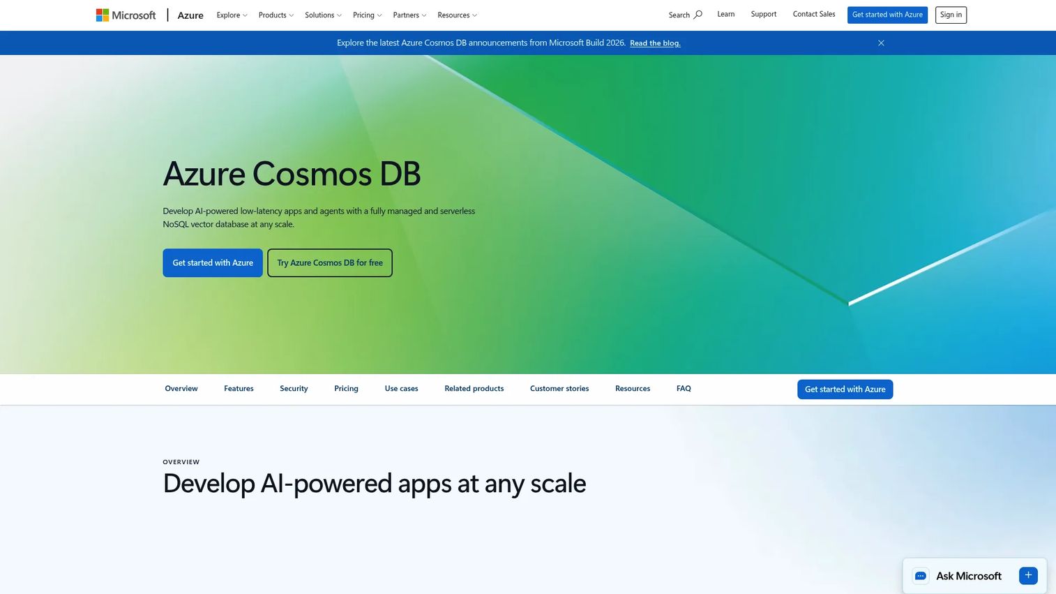 Azure Cosmos DB for Apache Cassandra with globally distributed application data