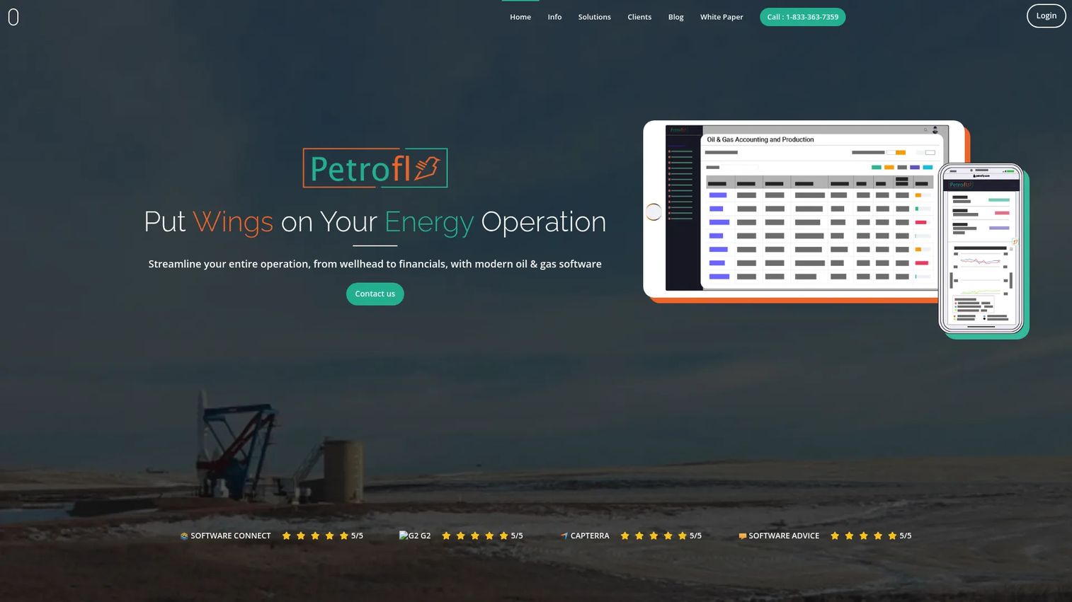 Petrofly oil and gas project workflow software