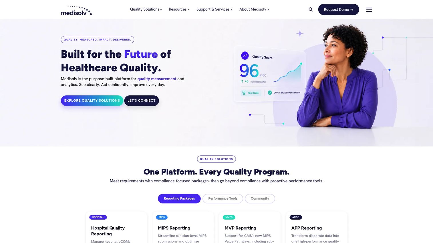Medisolv quality reporting software