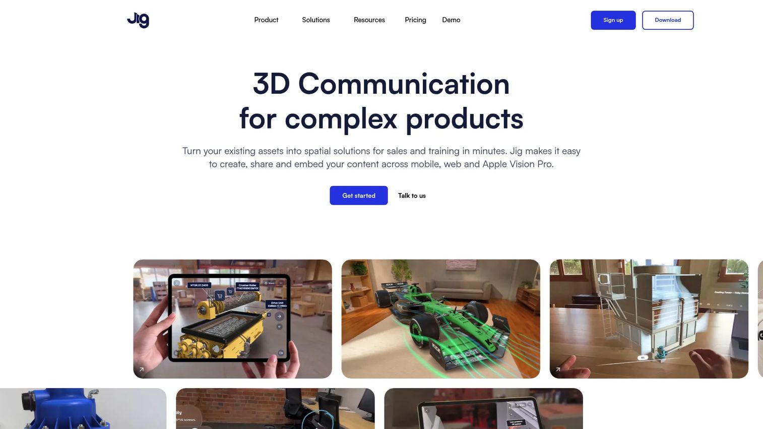 JigSpace spatial product visualization with labeled 3D components