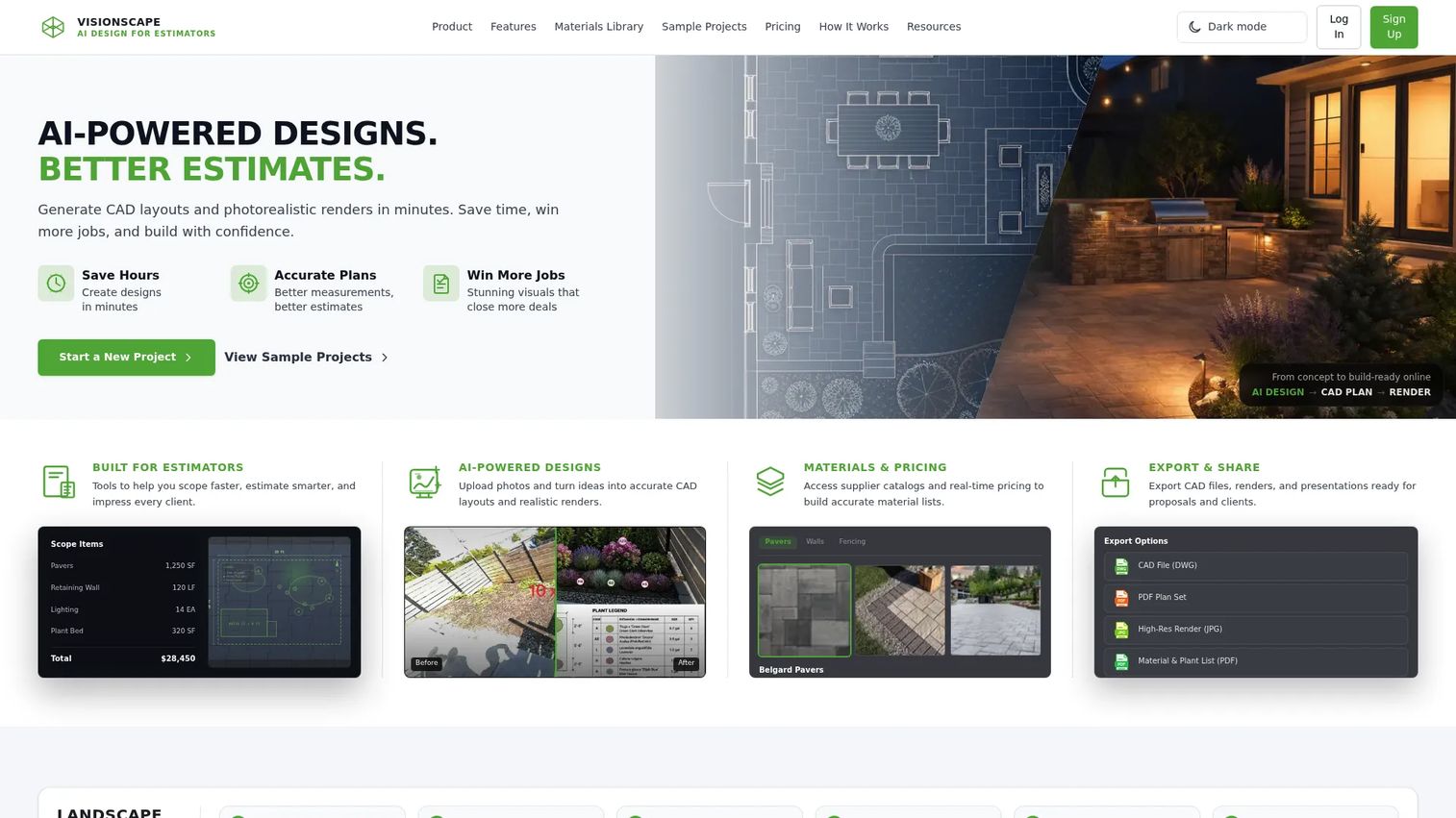 VisionScape landscape presentation software