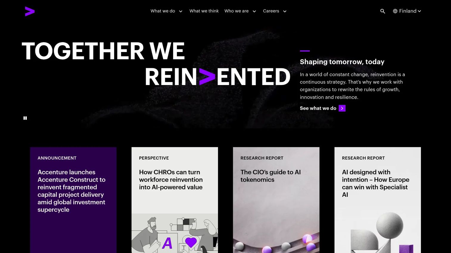 Accenture workplace services for enterprise operating-model transformation