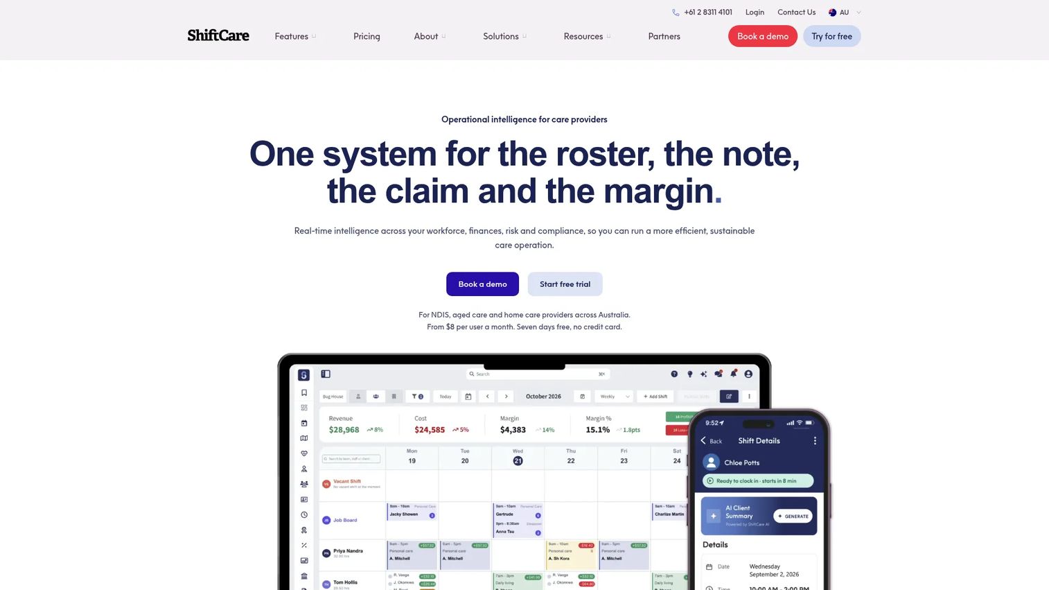 ShiftCare scheduling and care management software