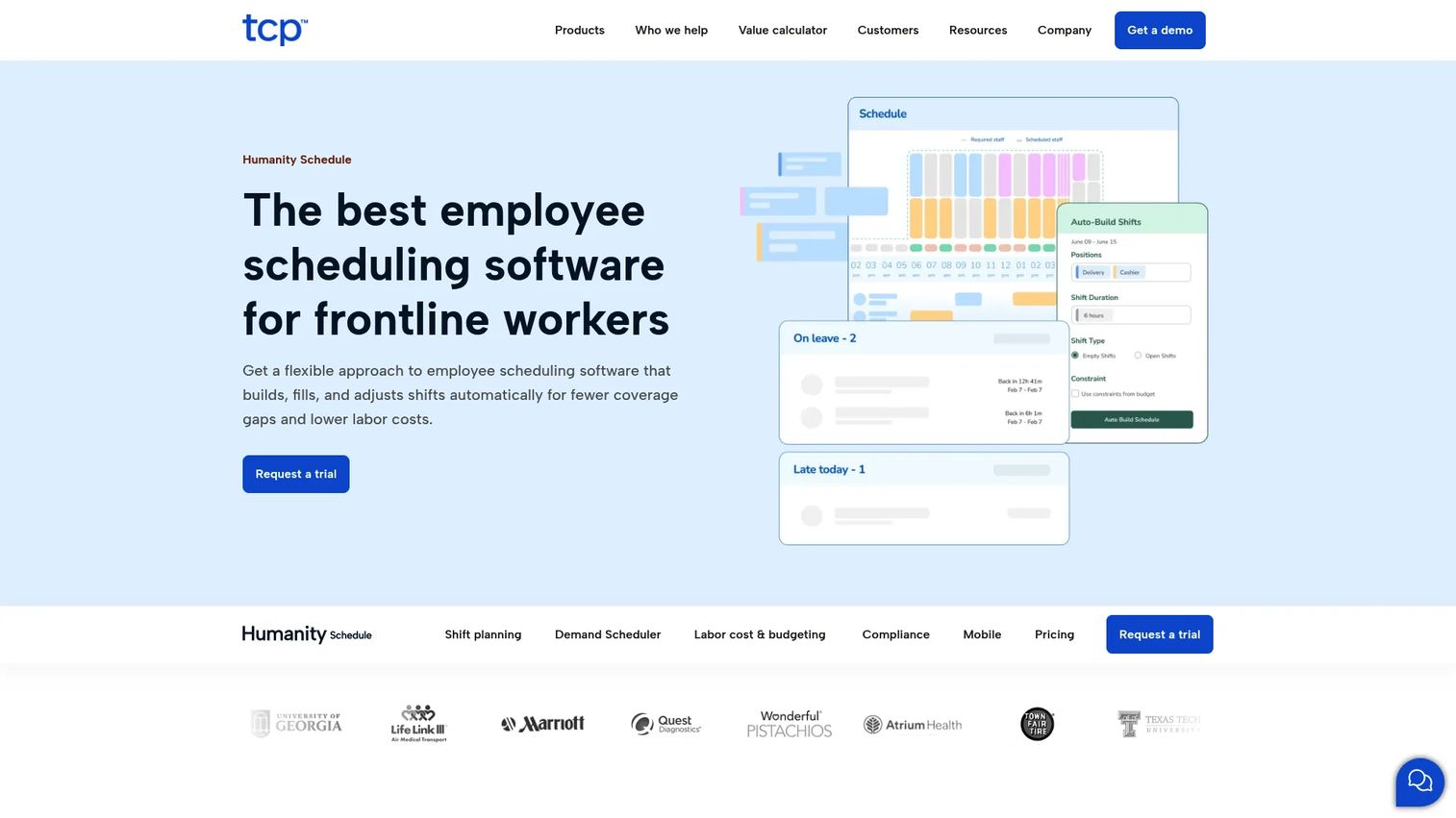 ScheduleAnywhere medical staff scheduling calendar