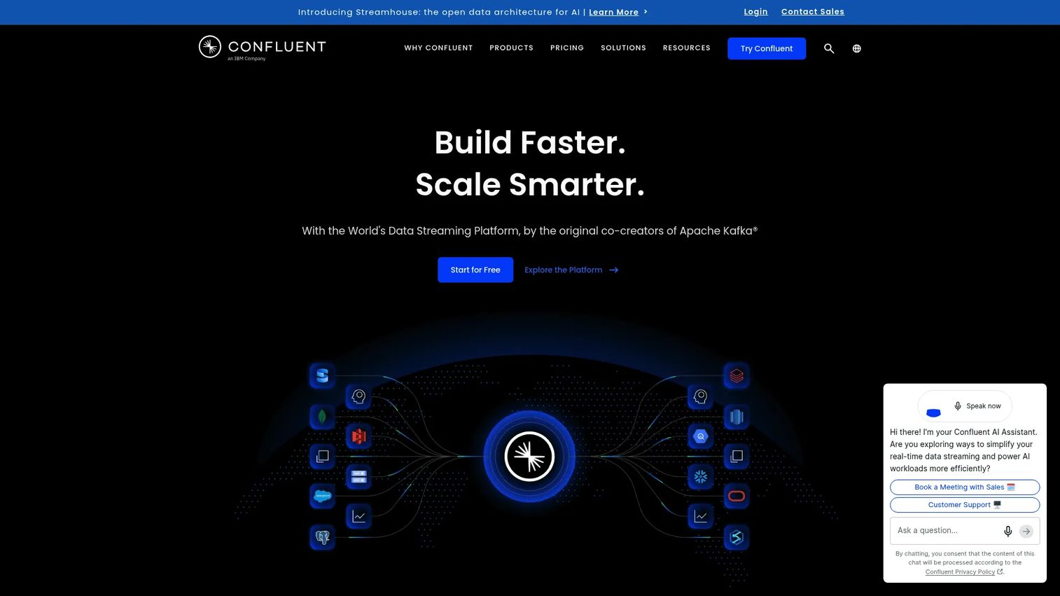 Confluent Kafka-based data streaming and event governance platform