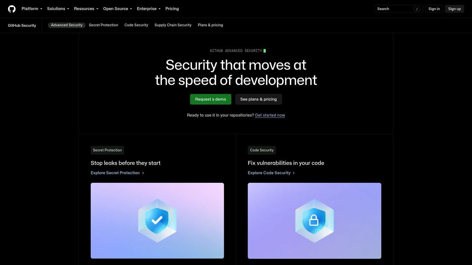 GitHub Advanced Security code scanning alert in a pull request