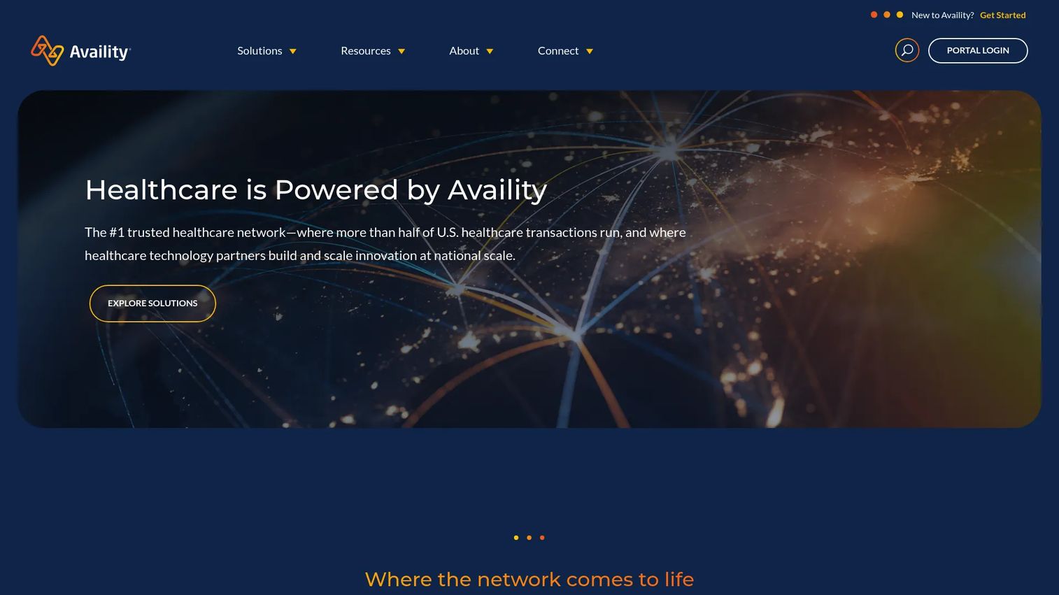 Availity PDM homepage screenshot