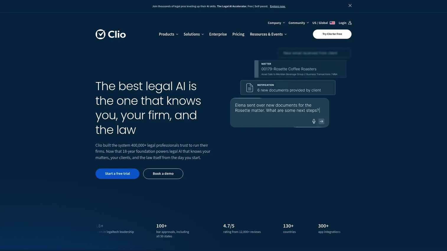 Clio Manage conflict check search across law firm client and matter records