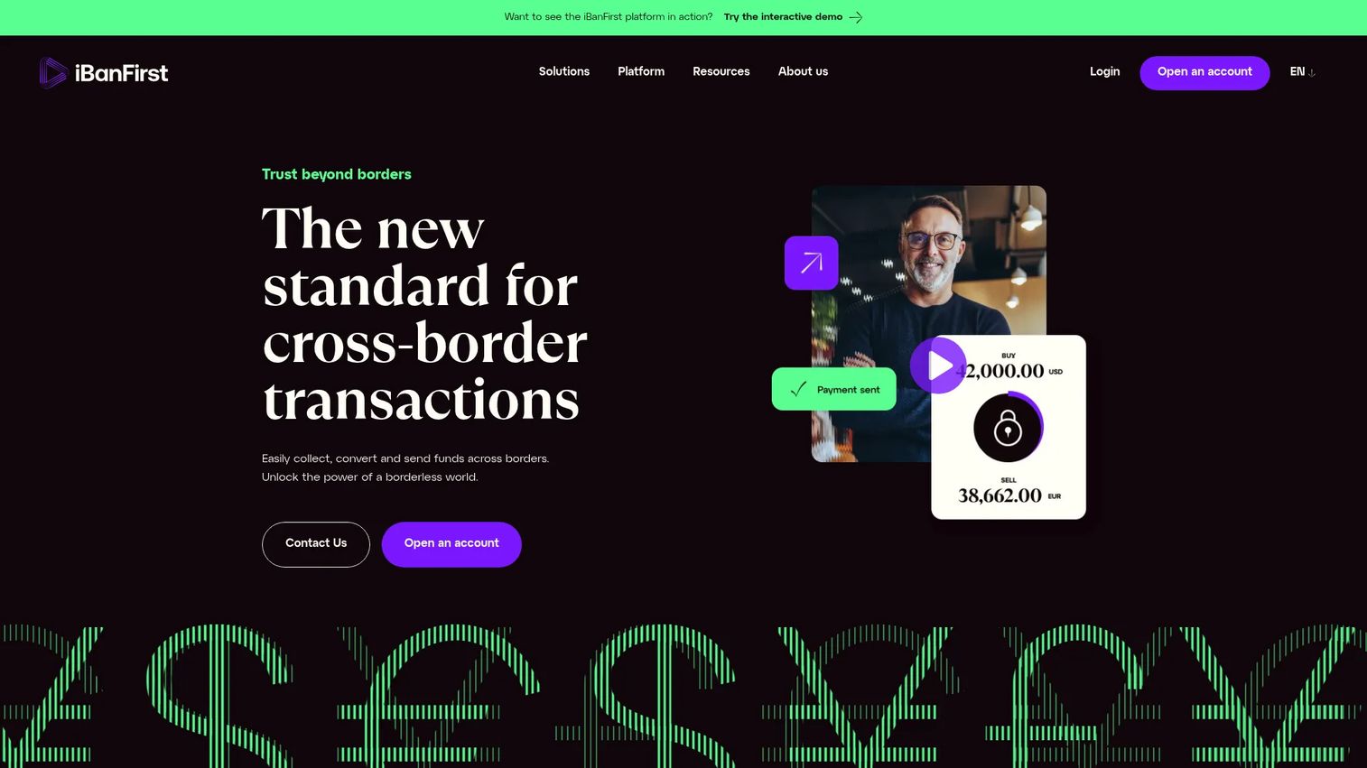 iBanFirst international payment and foreign exchange software