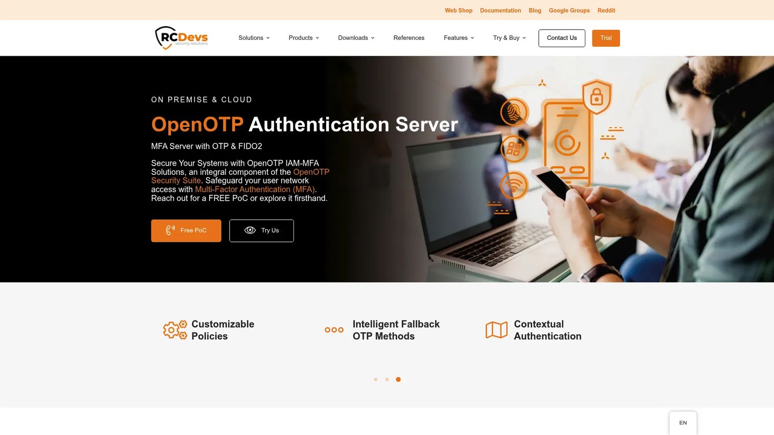 OpenOTP authentication directory software