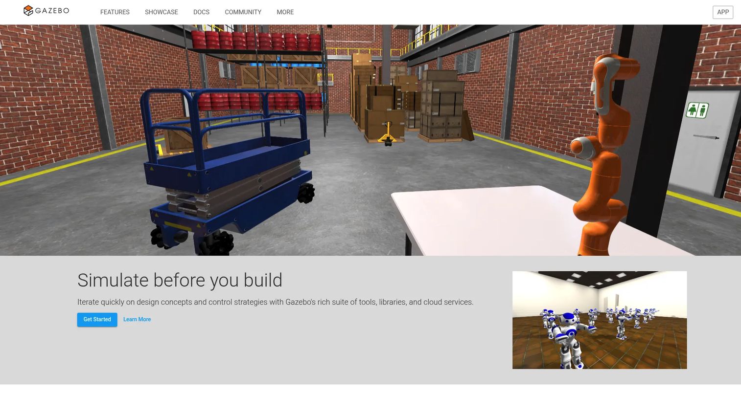 Gazebo simulation environment for ROS 2 mobile robot testing
