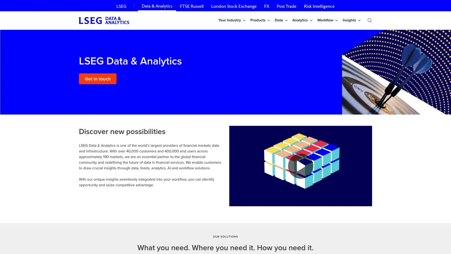 LSEG Data and Analytics platform