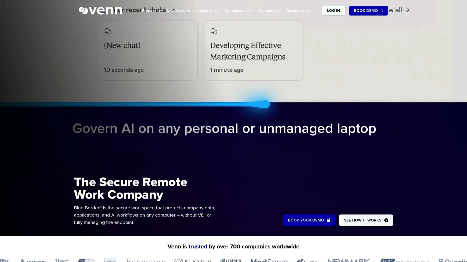 Venn secure workspace for BYOD teams