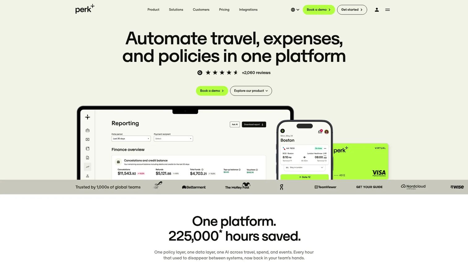 TravelPerk business travel management platform