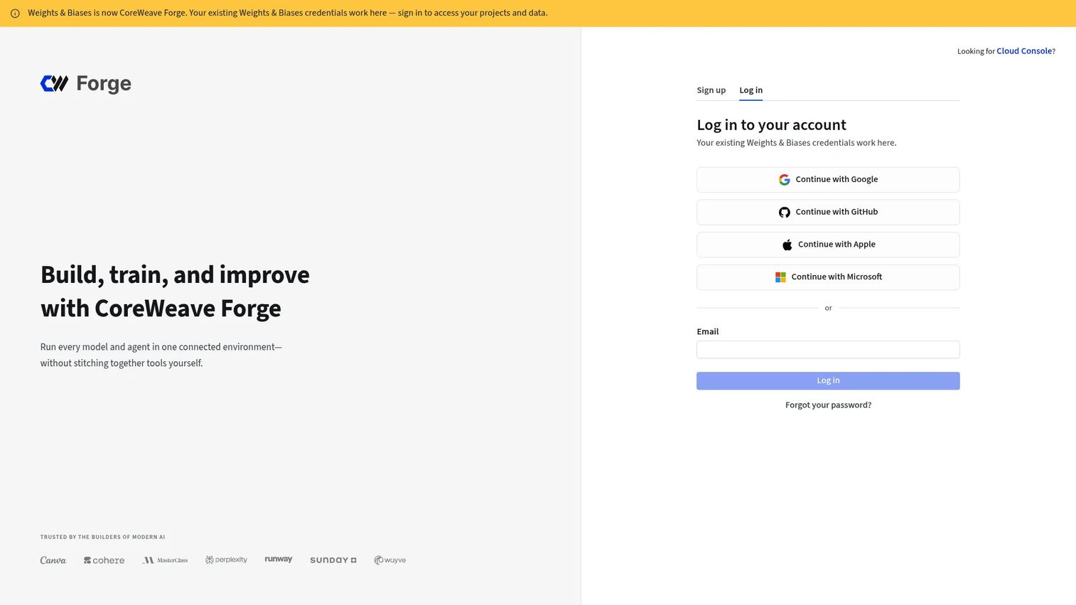 Weights and Biases dashboard tracking AI experiments and evaluation metrics