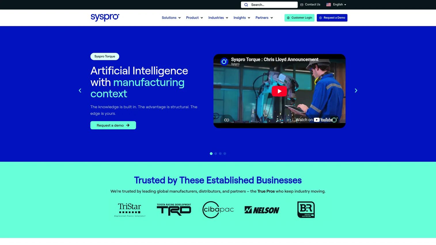 SYSPRO ERP production planning and inventory screen for mixed-mode manufacturing