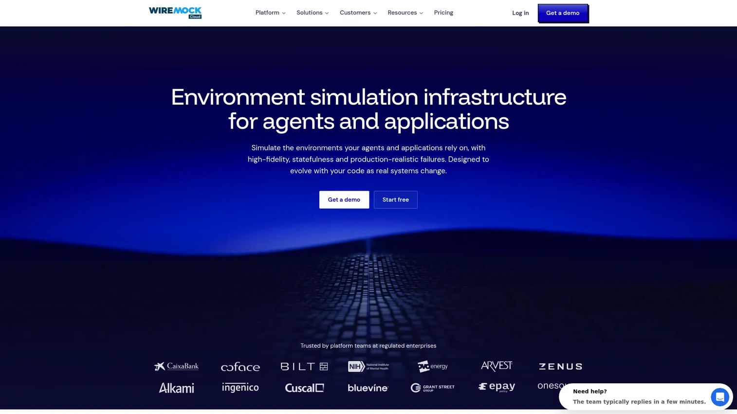WireMock API simulation environment with configurable request and response rules.