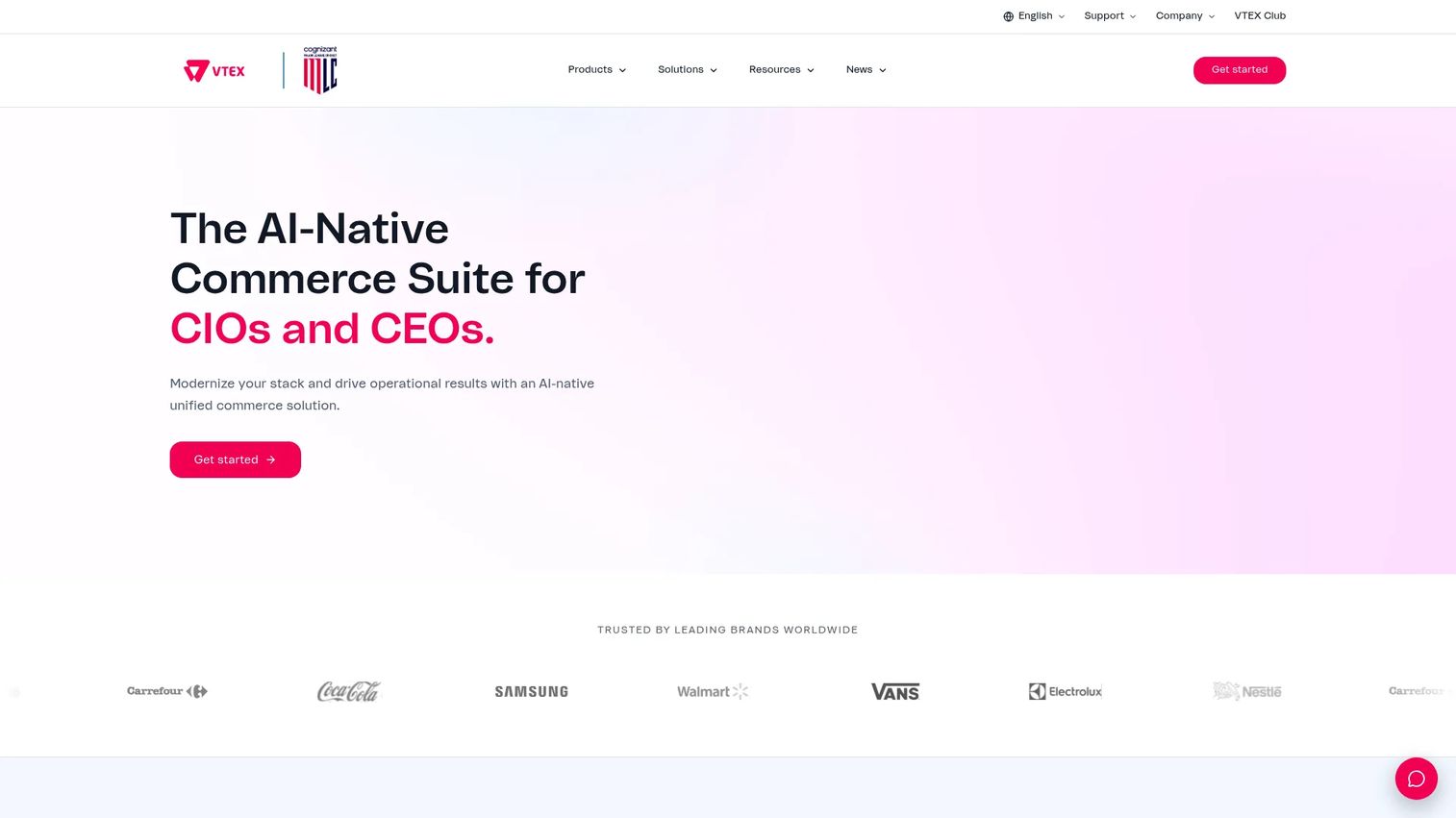 VTEX mobile commerce and marketplace platform