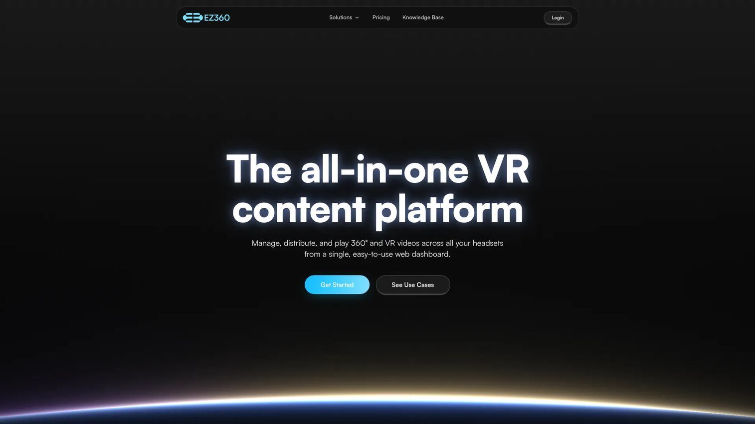 EZ360 Cloud dashboard for 360 video training playback.