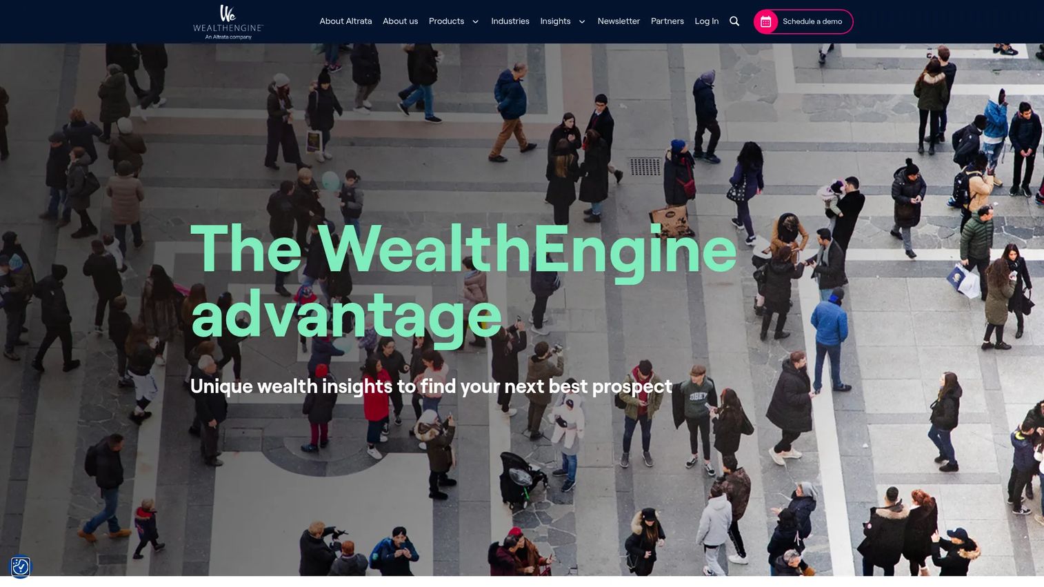 WealthEngine donor intelligence platform with wealth and philanthropic data