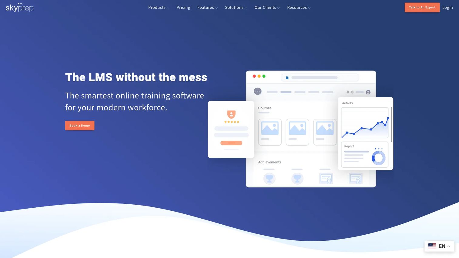 SkyPrep learning management system