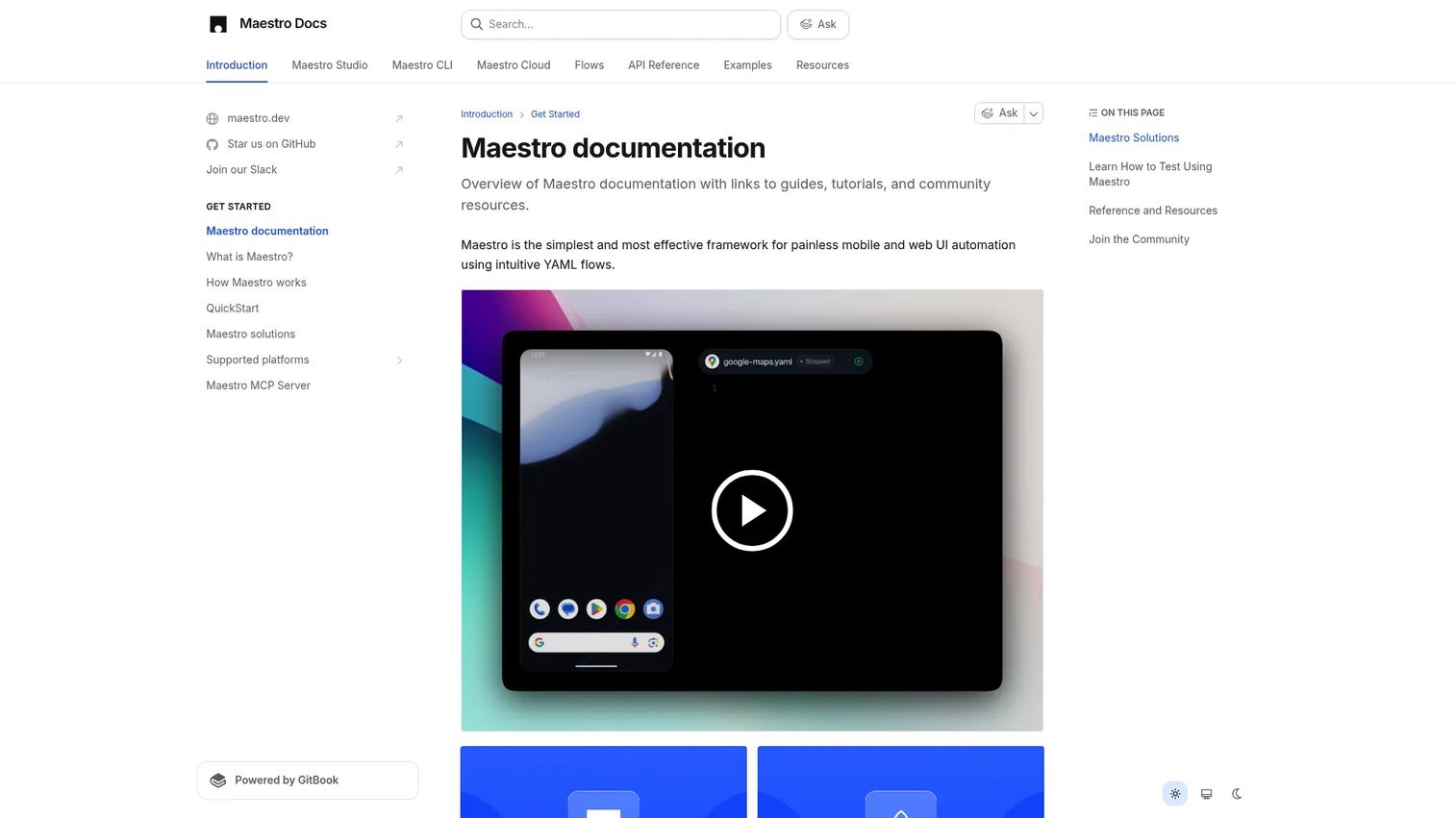 Maestro YAML mobile UI test flow