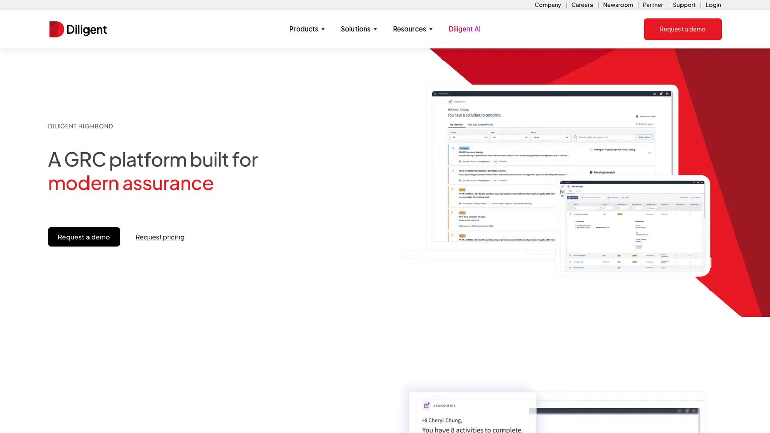 Diligent HighBond audit management workspace
