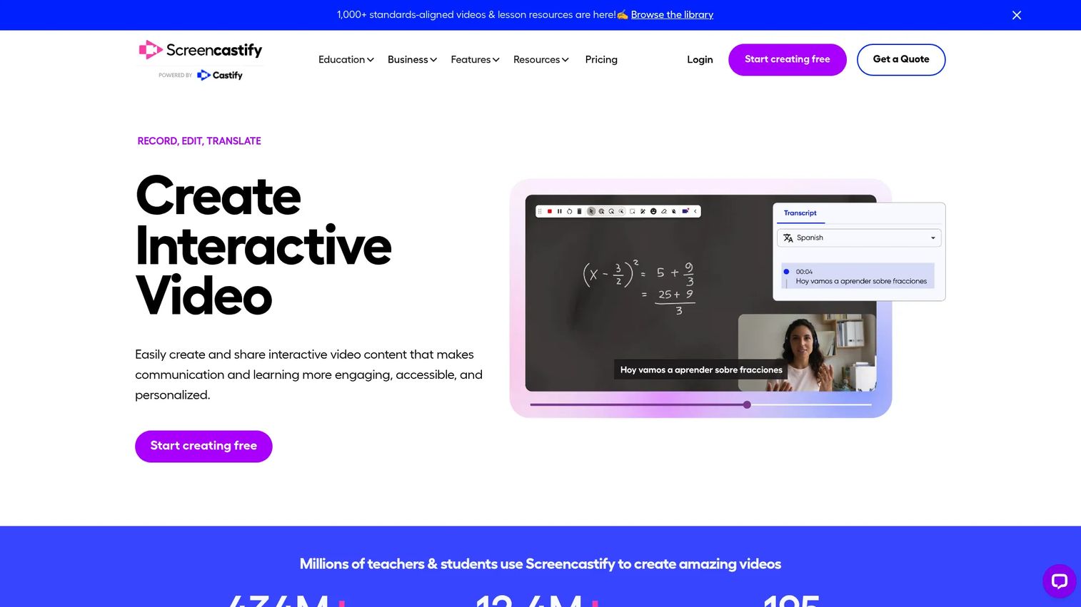 Screencastify browser-based video recording platform