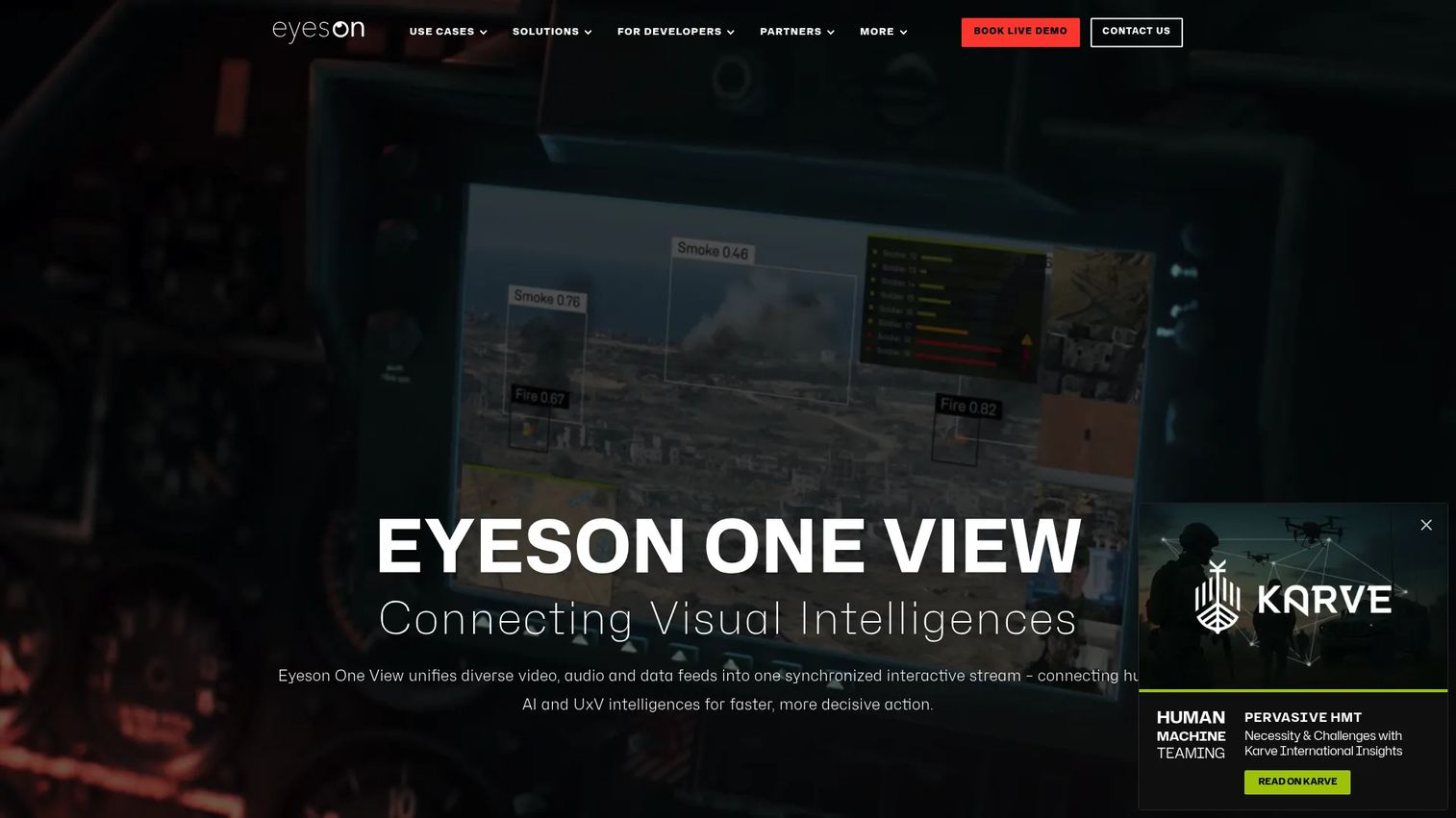 Eyeson One View homepage screenshot