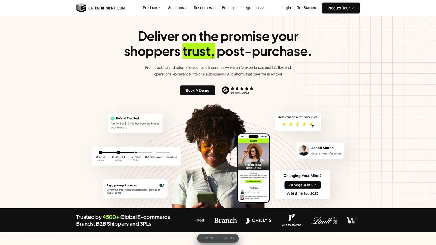 LateShipment.com carrier claims and refund recovery dashboard