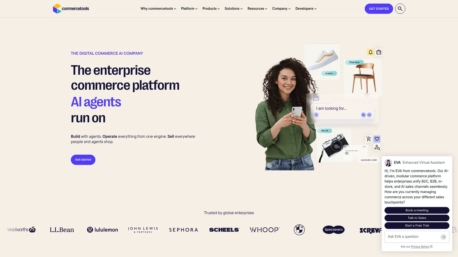 commercetools composable mobile commerce platform