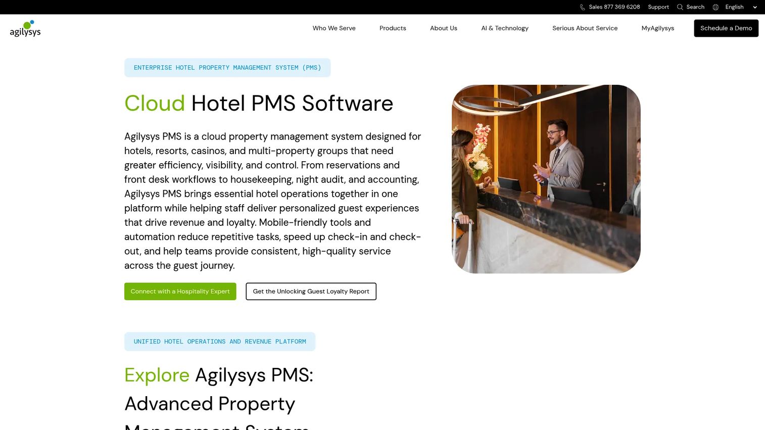 Agilysys hospitality software for resort and casino operations.