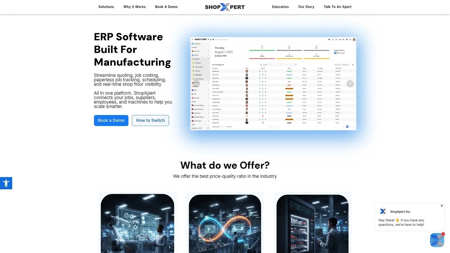 ShopXpert homepage screenshot