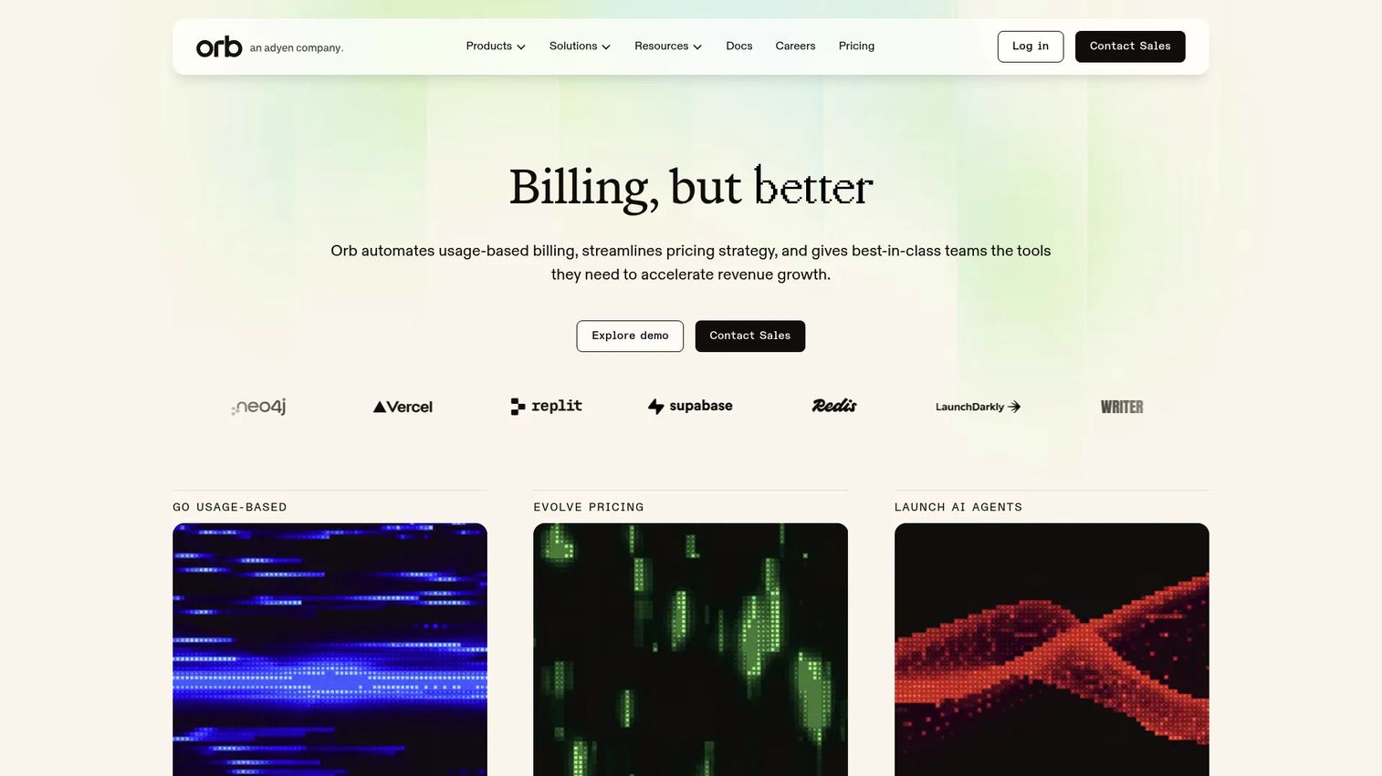 Orb usage-based billing platform for SaaS metering and recurring revenue