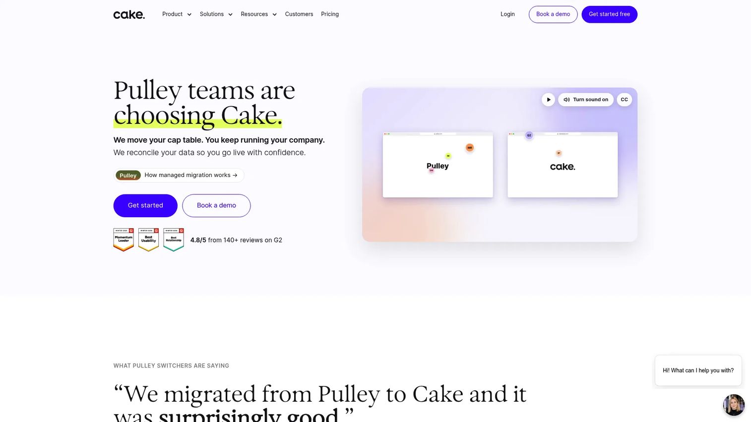 Cake Equity cap table and equity management software