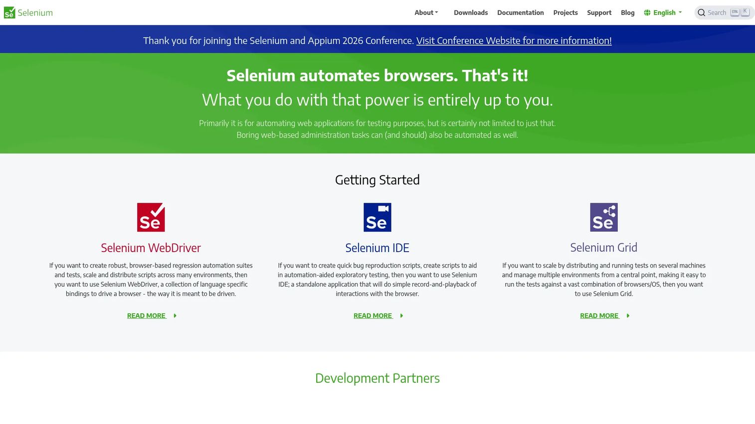 Selenium automation testing framework logo