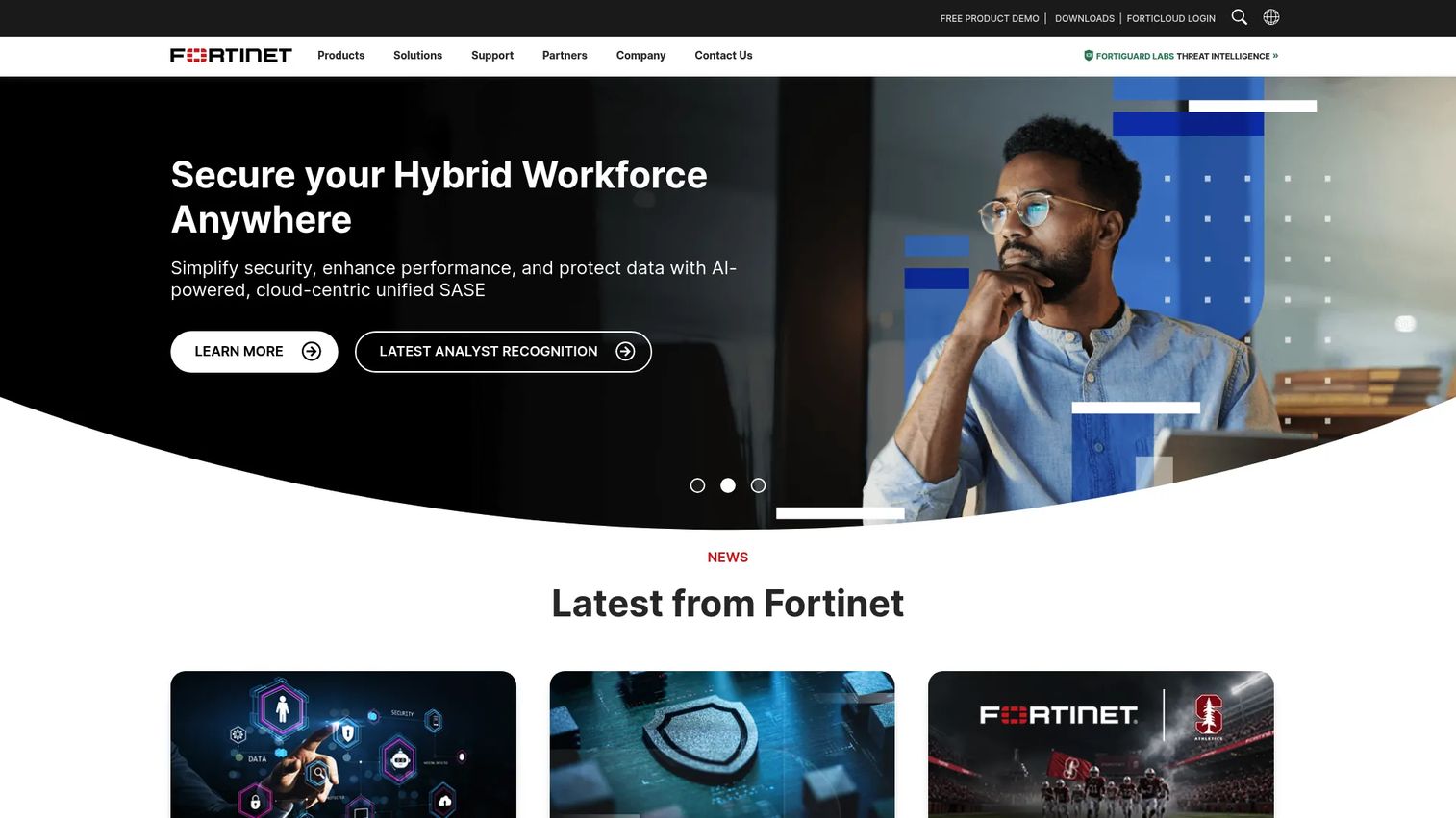 Fortinet dark web monitoring and threat intelligence interface