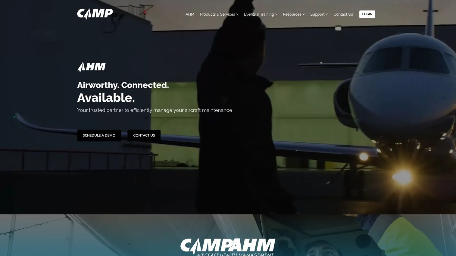 CAMP Systems aviation maintenance tracking software for airworthiness and compliance monitoring.