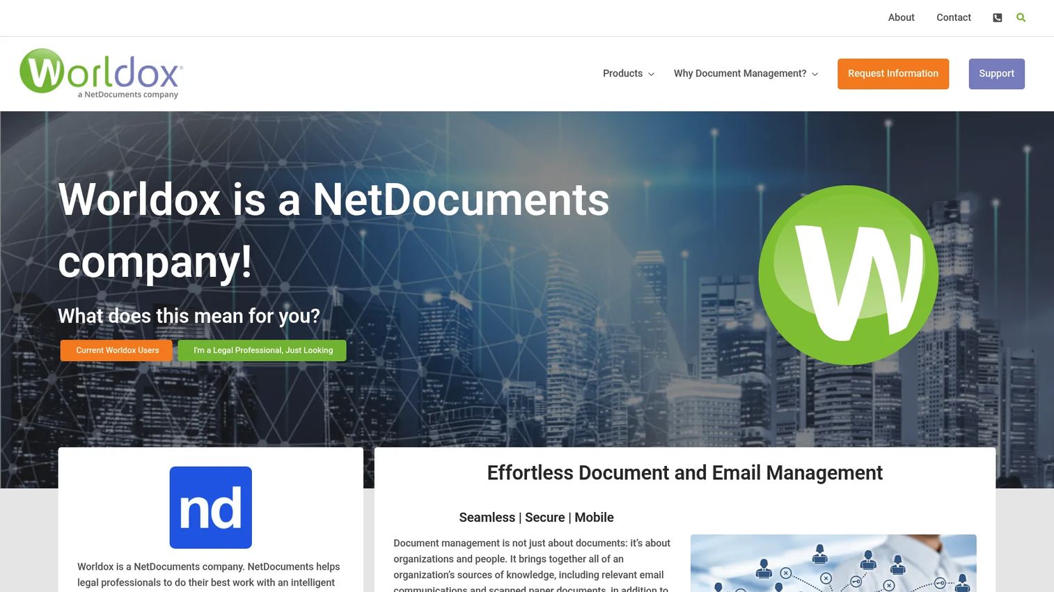 Worldox document management software for law firms