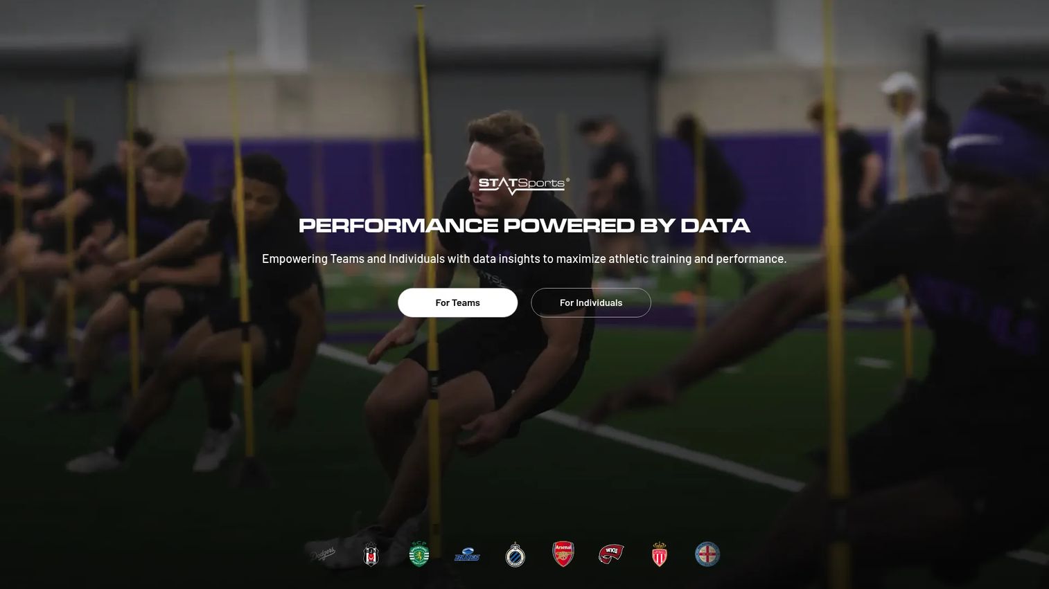 STATSports athlete tracking dashboard with GPS workload metrics