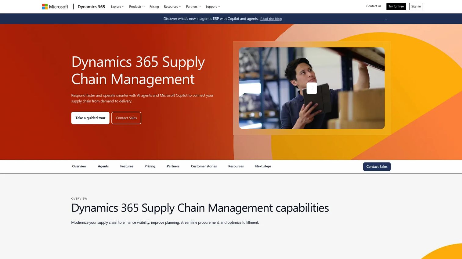 Microsoft Dynamics 365 production planning interface
