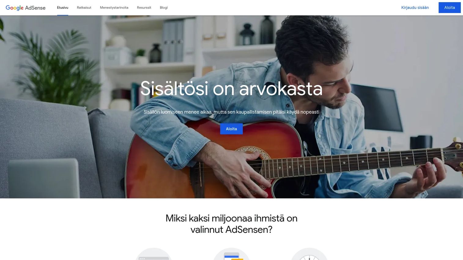 Google AdSense dashboard for publisher monetization