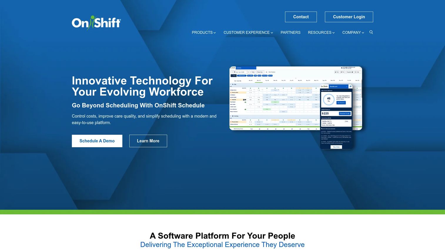 OnShift scheduling software for senior care teams