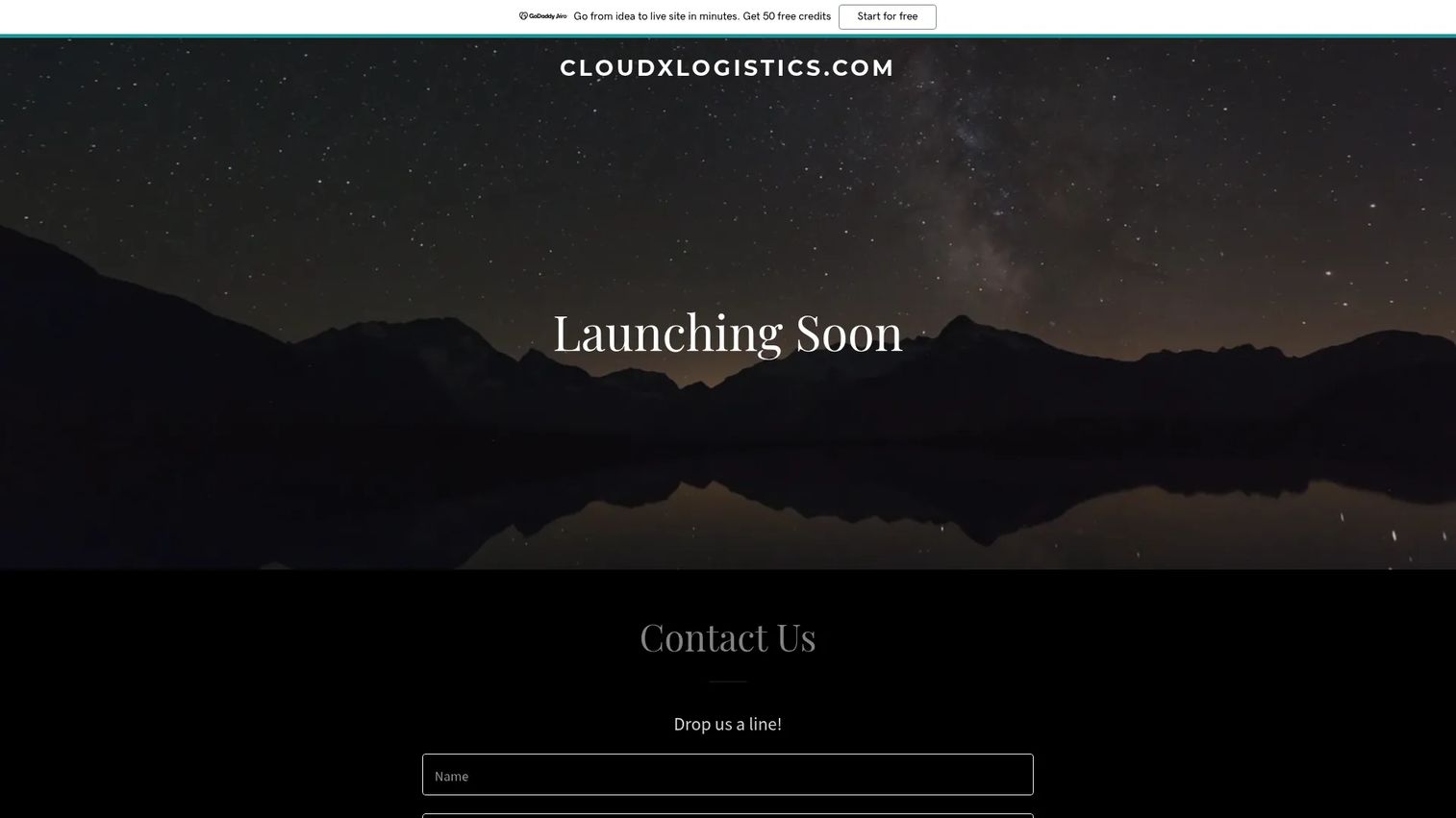 CloudX WMS homepage screenshot