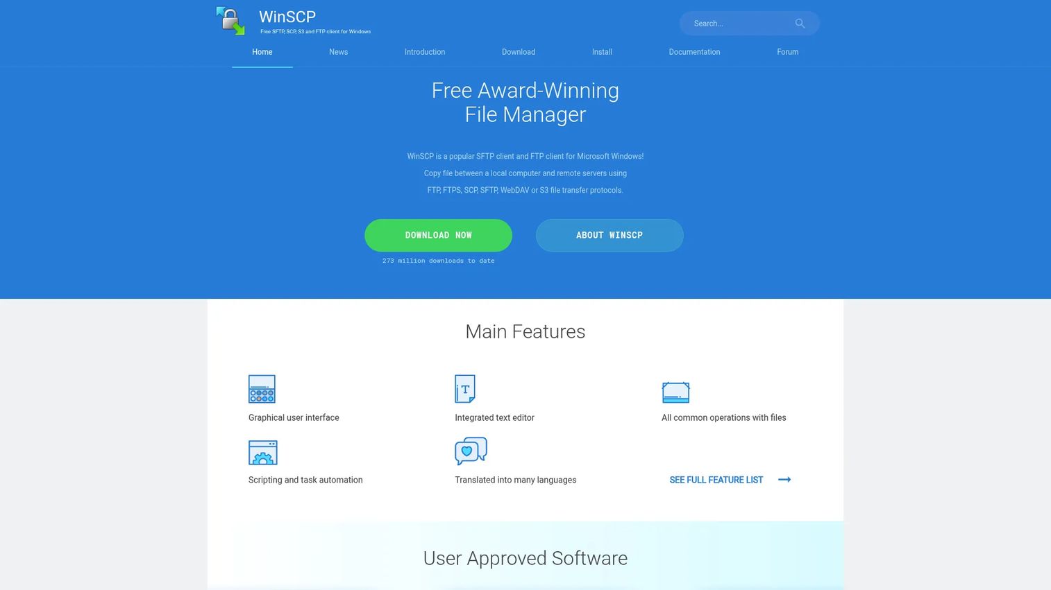 WinSCP FTP client for Windows